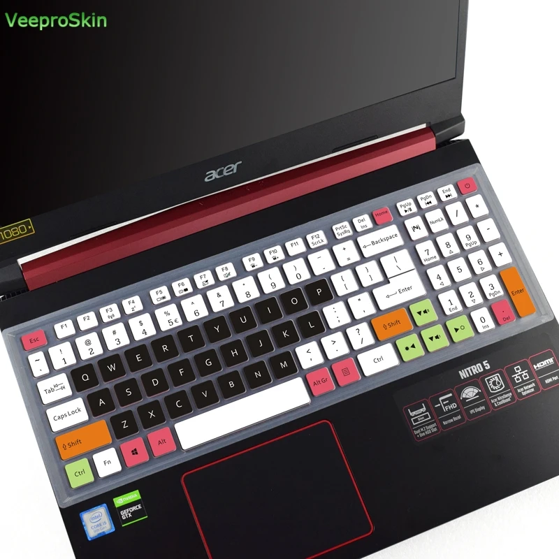 Tastiera Del Computer Portatile Della Copertura Della Protezione Della Pelle Per Acer Nitro 5 An515 54 51M5 2019 An515-54 54W2/17.3 "Acer Nitro 5 An51