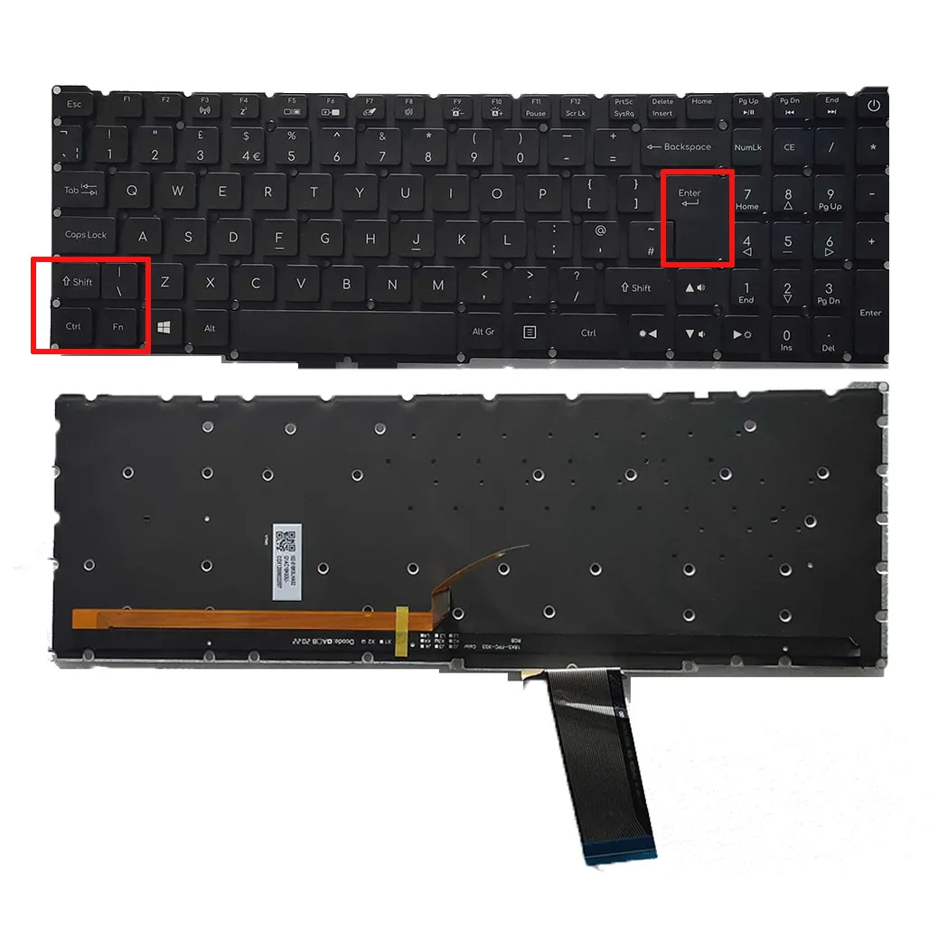 Tastiera Retroilluminata Rgb Uk Per Acer Nitro 5 An515-54 An515-55 An515-43 An515-44 An517-52