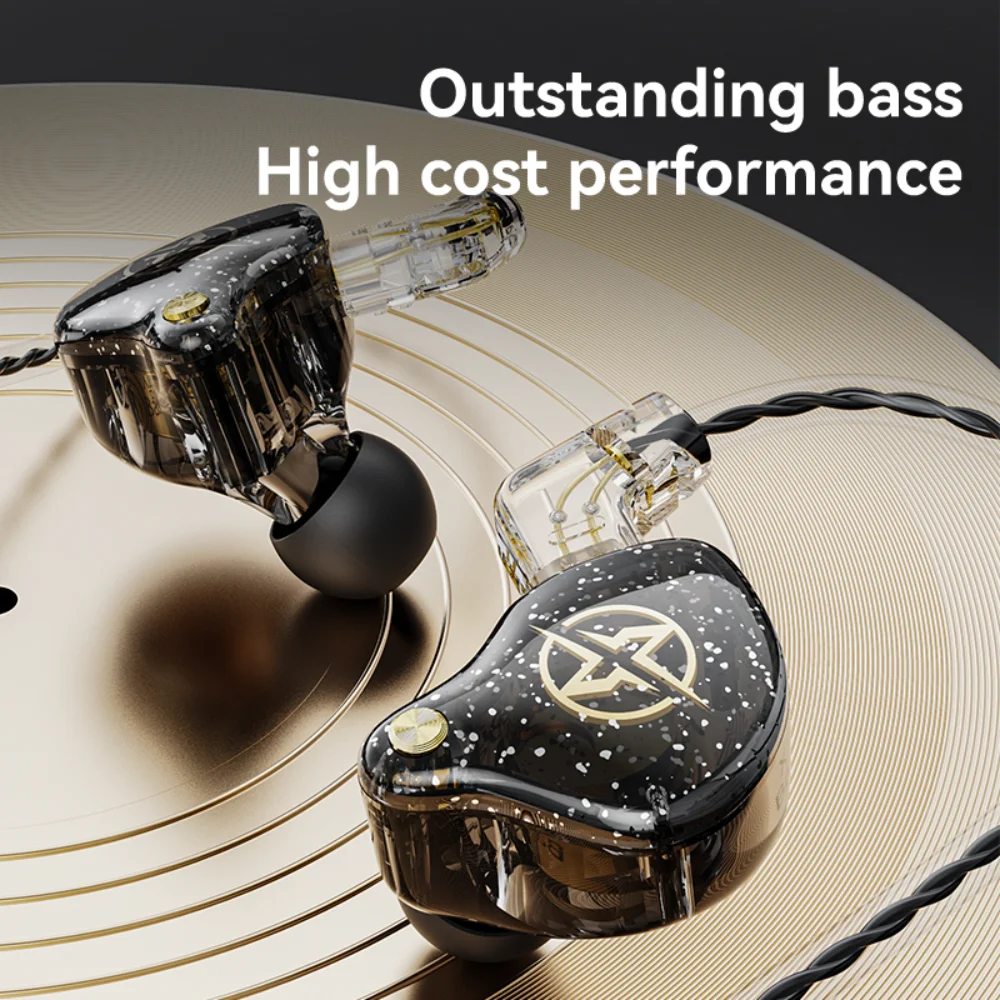 3.5Mm Type-C Staccabile Cablato Dual Dynamic Hifi Auricolare Monitor Con Cancellazione Del Rumore Auricolare Bass Stereo Music Earbuds X2 Pro