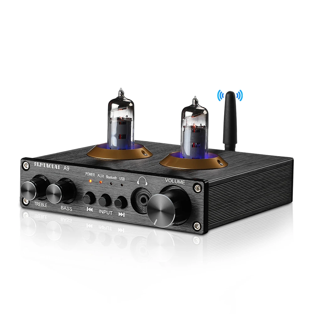 Pj.Miaolai 6 K4 Vacuum Bile Tube Preamplificatore Ne5532 Op Amp Aux Bluetooth 5.0 Usb Rca Hifi Stereo Mini Cuffie Preamp 16-300Ohm