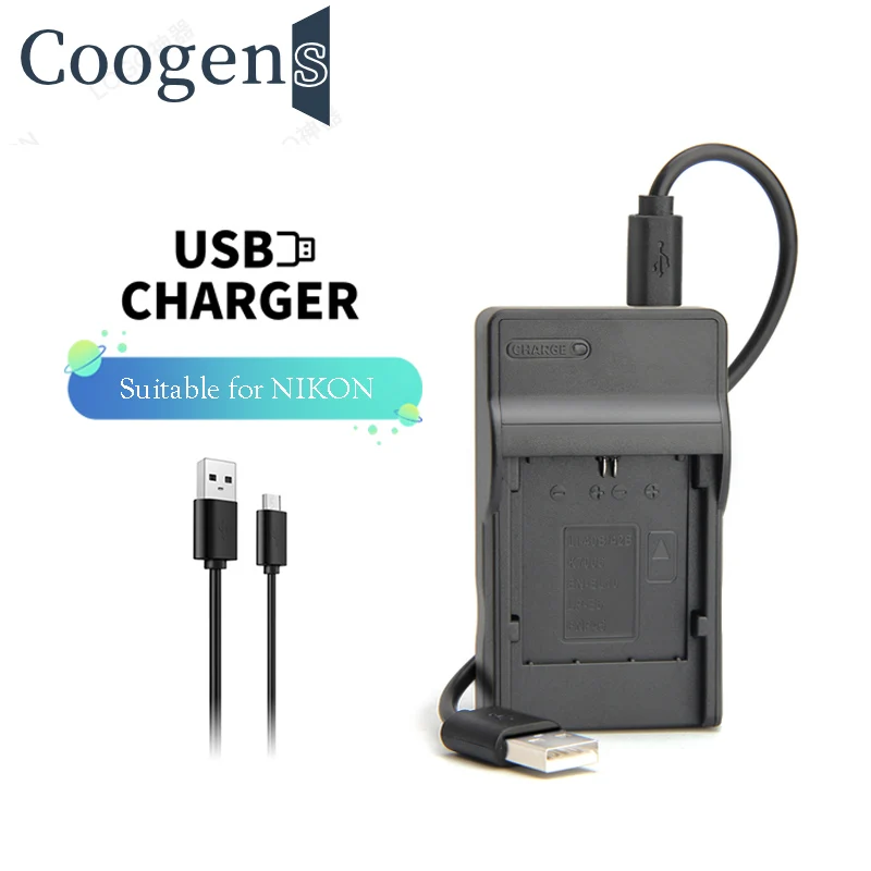 Micro Caricabatteria Usb Sottile Per En-El10 Enel10 Nikon Coolpix S200 S210 S500 S510 S520 S600 S700 S80 S3000 Accessori Per Fotocamere