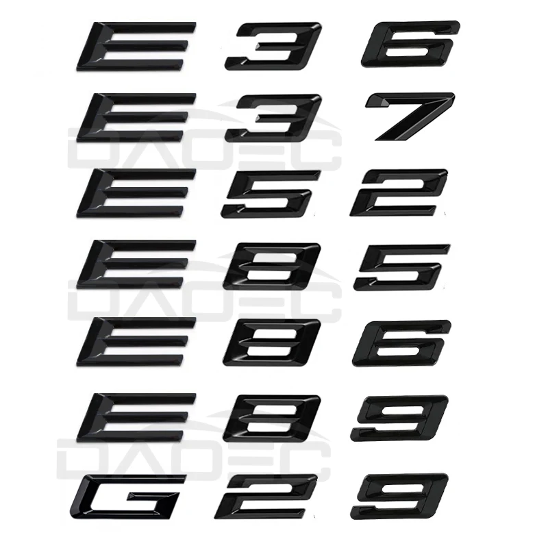 Numero Del Telaio Dell'Auto Lettera Parole Logo Badge Emblema Decorazione Styling Sticker Per Bmw Z3 Z4 Z8 Roadster E36 E37 E52 E85 E86 E89