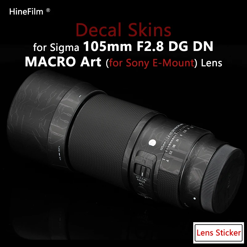Sigma 105 F2.8 Fe Mount Lens Skin Per Sigma 105Mm F2.8 Dg Dn Macro Art Lens Per Sony Mount Protector Cover Film Sticker