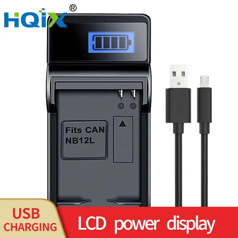 Hqix Per Canon Powershot N100 Gx1-Mark-Ii Legria Mini X Camera Nb-12L Caricabatteria