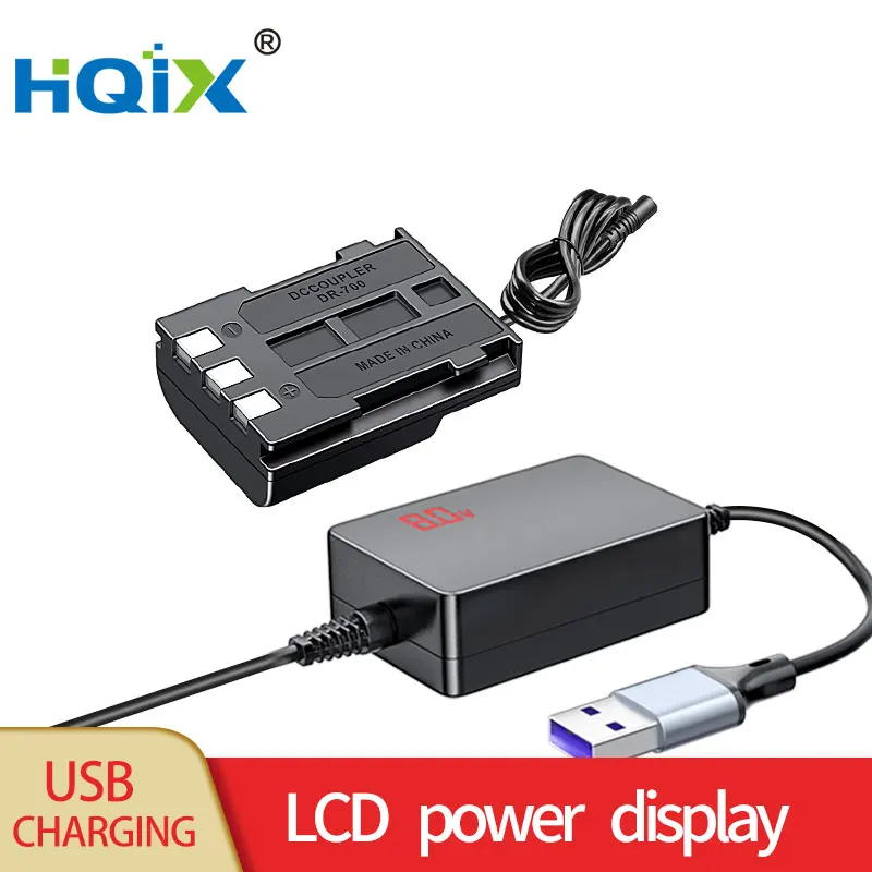 Hqix Per Canon Mv800 800I 900 920 Eos 350D Eos400D Legria Hf R16 Hf R18 Fotocamera Ack-Dc20 Nb-2L Batteria Virtuale Adattatore Di Alimentazione Usb