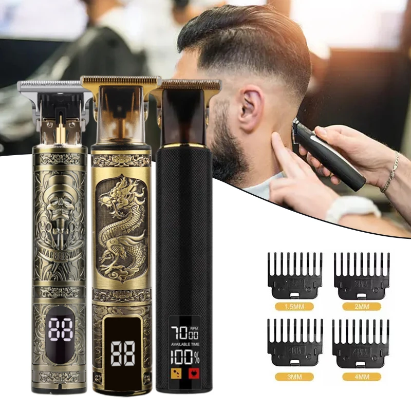 Display Digitale Lcd T9 All Metal Shaver Travel Portable Electric Barber Electric Pusher Hair Cutting Machine Per Le Donne Neuk Jrl
