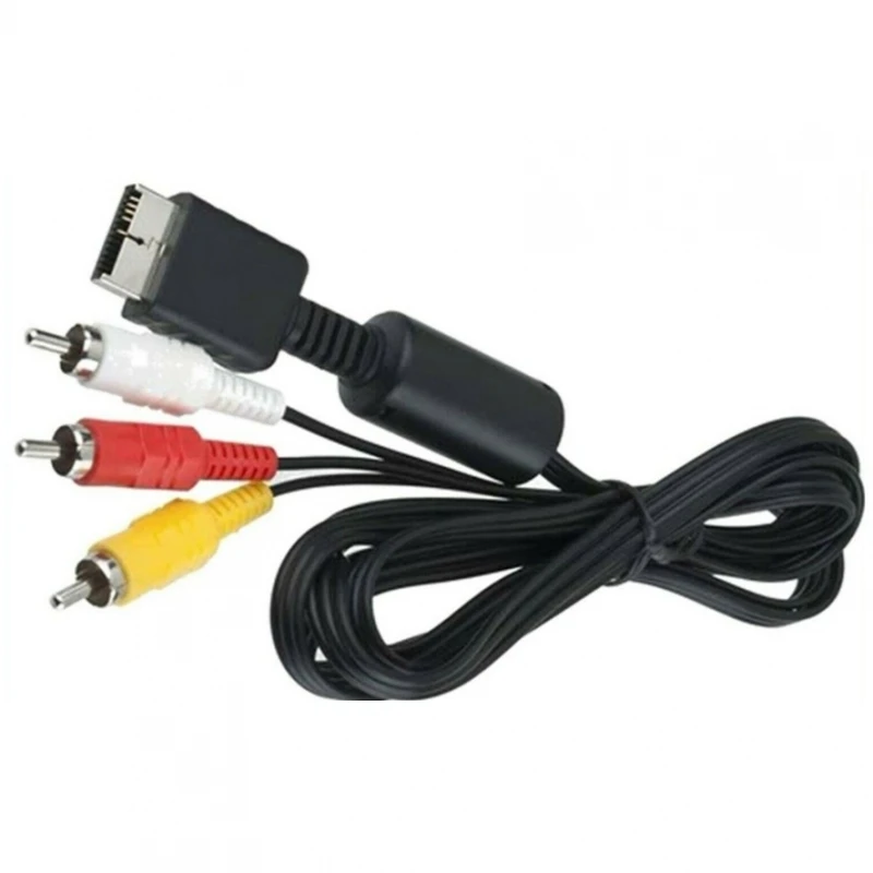 Cavo Video Per Sony Playstation 1, 2, 3, Psx, Ps1, Ps2, Ps3, Av Tv Audio Rca # Sony Play Station (Originale/Grasso, Psone) # Sony Play Station 2 (Orig