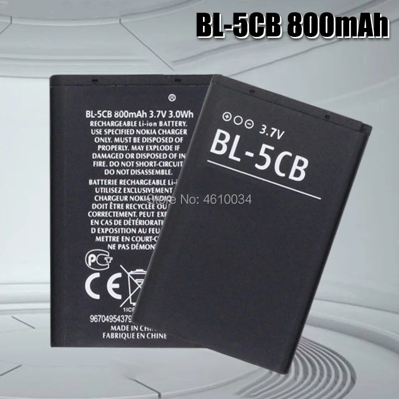 Bl-5Cb Bl 5Cb Batteria Per Nokia 1800 E60 3600 3660 6620 6108 3108 2135 6086 6108 6230 6820 7610 Batterie