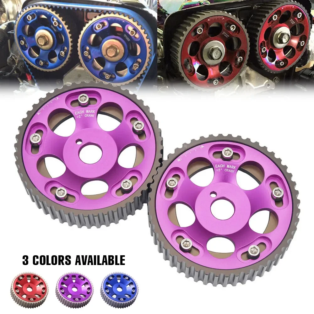Cam Gears 2Pcs Puleggia A Camma Regolabile Potenza Dell'Ingranaggio Di Distribuzione Per Toyota Supra Chaser Creasta Crown Mark Ii Soarer Verossa 1Jz 