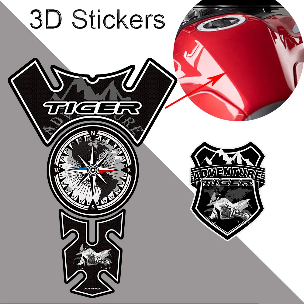 Per Triumph Tiger 660 800 850 900 1050 1200 Sport Adventure Adesivi Moto Decalcomanie Tank Pad Tronco Bagagli Panniers Alluminio