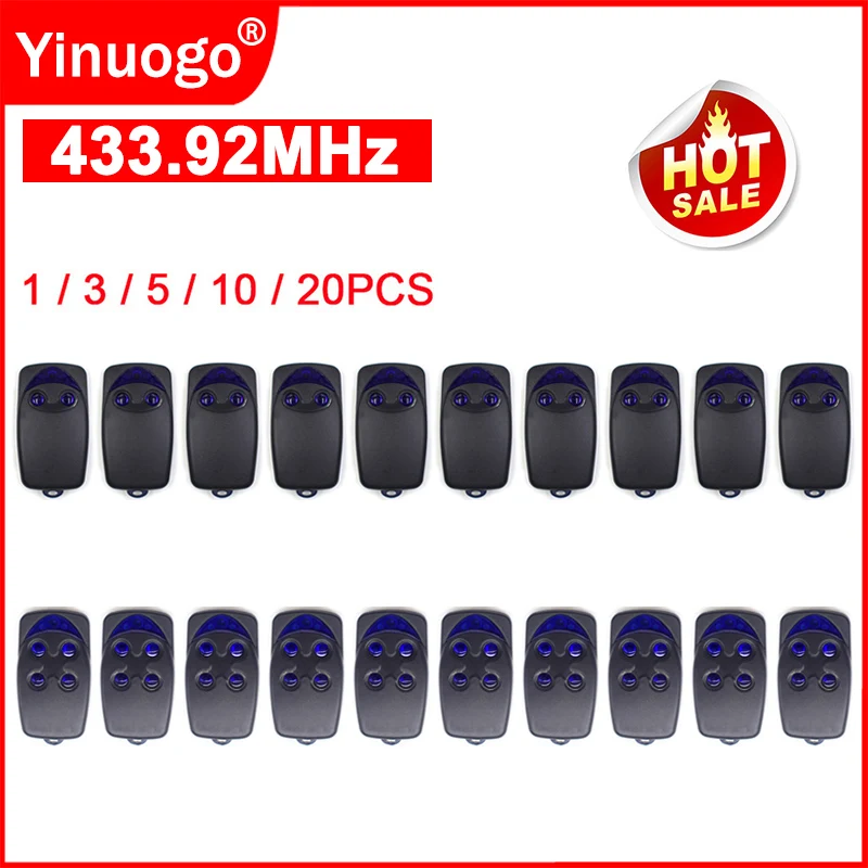 Nice Flors Flo2Rs Flo4Rs Era Inti Garage Door Remote Control 433.92Mhz Rolling Code Nice Remote Control Garage Gate Door Opener