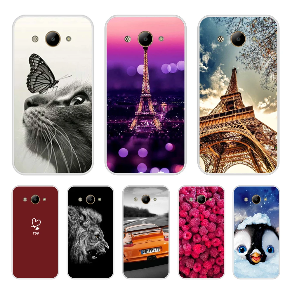 Fashion Phone Case For Huawei Y3 2017 Cro-L22 Cro-U00 Y3 Huawei 2017 Silicon Soft 360 Nice Back Cover For Huawei Y3 2017 3D Case