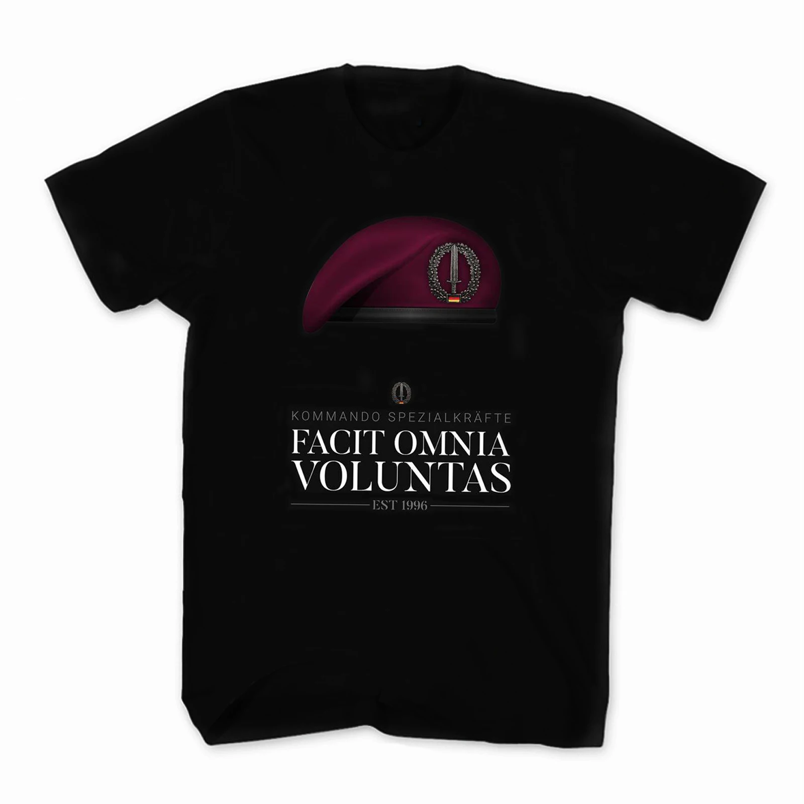 Facit Omnia Voluntas. Ksk Command Special Forces T-Shirt 100% Cotone O-Collo Estate Manica Corta Casual T-Shirt Da Uomo Taglia S-3Xl