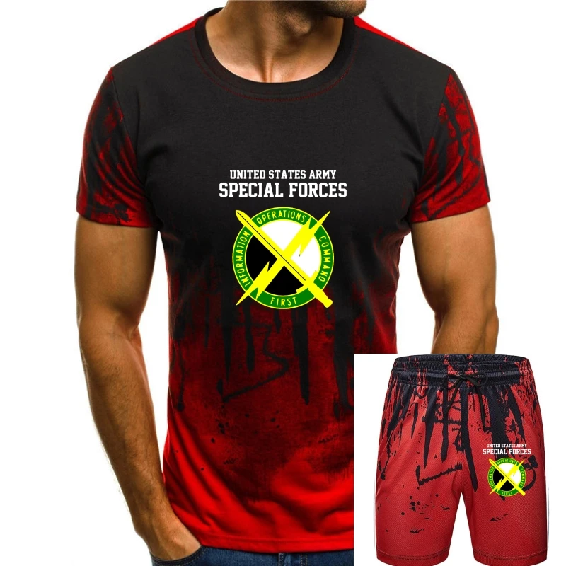 2019 New Fashion Men Tee Shirt Us Army Military Information Support Operations Command Special Force T Shirt
