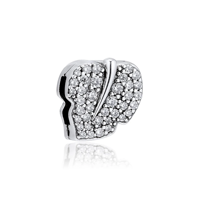 Adatto A Pandora Reflexions Bracciale Sparkling Leaf Clip Charms Originale 925 Sterling Silver Beads Fine Jewelry Fai Da Te Kralen