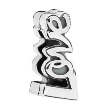 Genuino 925 Sterling Silver Bead Charm Vintage Reflexions Love Letter Clip Beads Fit Pandora Bracciale & Bangle Gioielli Fai Da Te