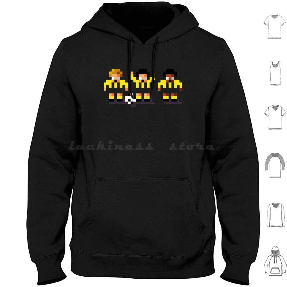 Sensi Tee-Hornets , Brewers , Die Schwarzgelben Felpa Con Cappuccio Cotone Manica Lunga Sensi Hornets Brewers Die Schwarzgelben