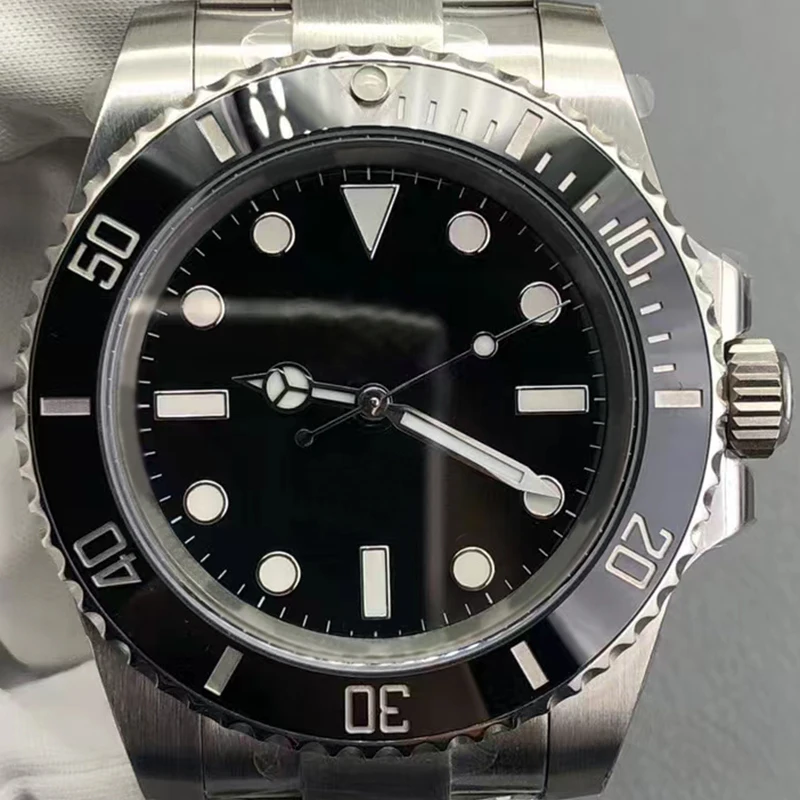 904L Cassa Dell'Orologio, Quadrante Del Braccialetto Set A Mano 3130 Movimento Per 40Mm Submariner 114060 Senza Data, Parti Dell'Orologio