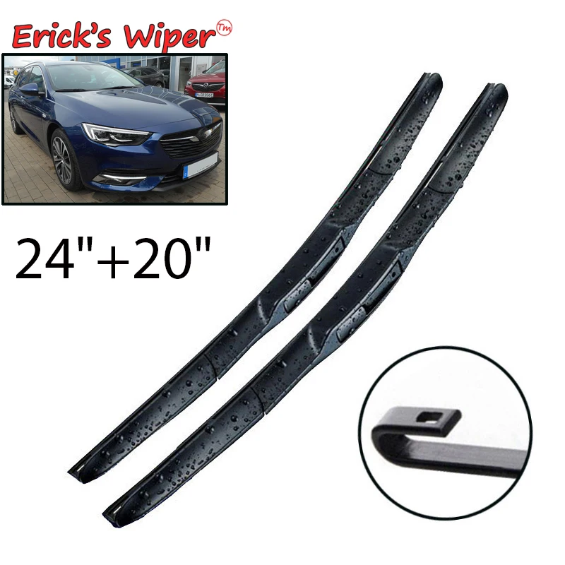 Ener'S Wiper Lhd Spazzole Tergicristallo Ibride Anteriori Per Opel Insignia B 2017 - 2023 Spazzole Antipioggia Per Parabrezza Parabrezza 24 "+ 20"