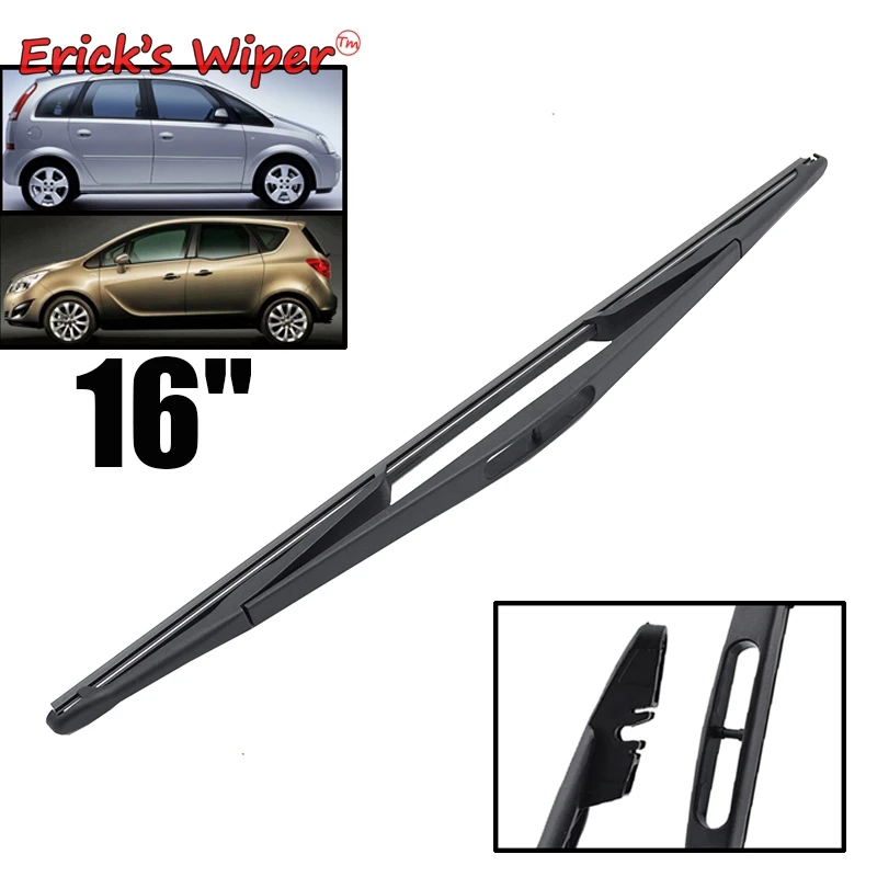 Ener'S Wiper 16 "Spazzola Tergicristallo Posteriore Per Vauxhall Opel Meriva A B 2003 - 2017 Parabrezza Parabrezza Portellone Finestra Spazzola Antipi