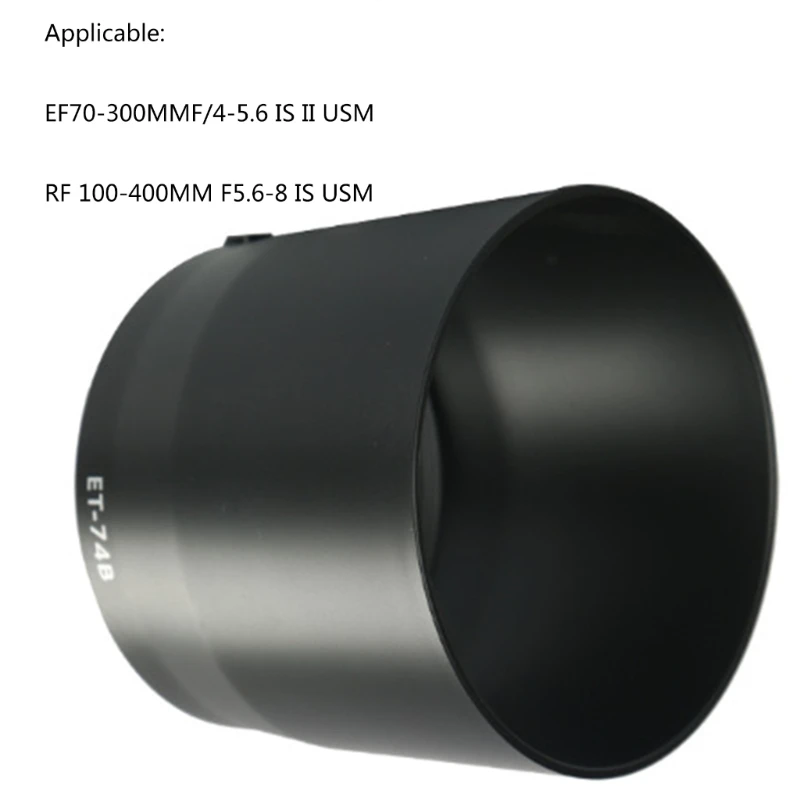 Et-74B Et74B 67Mm Copriobiettivo Con Attacco A Baionetta Per Canon Ef 70-300Mm F/4-5.6 Is Ii Usm,Rf 100-400Mm F/5.6-8 Is Usm Lens