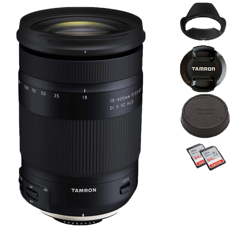 Tamron 18-400Mm F/3.5-6.3 Di Ii Vc Hld Aps-C Teleobiettivo Zoom Per Supporti Canon Nikon