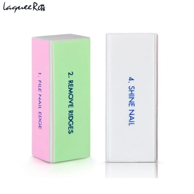 2 Pz Nail Buffer E File Block Quattro Formati Nail Art Strumento Dispositivo Manicure Strumento Gel Uv Lucidatore Nail File Polacco Strumento 100/180