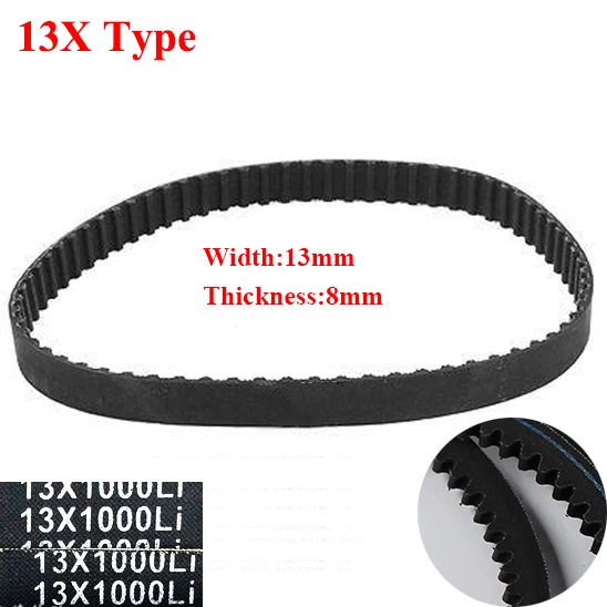Av13X 880Li 889Li 890Li 900Li 13Mm Width 8Mm Thickness Rubber Toothed Wegde Raw Edge Gogged Band Timing Transmission Vee V Belt