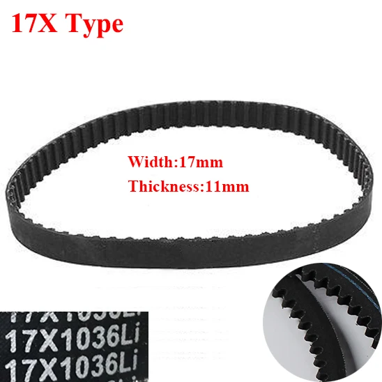 Av17X 710Li 715Li 737Li 750Li 17Mm Width 11Mm Thickness Rubber Toothed Wegde Raw Edge Gogged Band Timing Transmission Vee V Belt