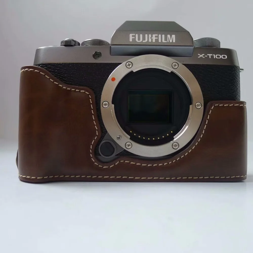 Per Fujifilm Fuji Xt100 Xt-100 Xt200 Xt-200 Sacchetto Della Macchina Fotografica Di Base Dell'Unità Di Elaborazione Di Caso Con Batteria Aperto Dirett