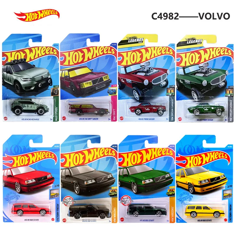 Hot Wheels C4982 Volvo Xc40 Ricarica 850 Estate Volvo P1800 Gasser Volvo 240 Drift Wagon 1:64 Diecast Modello Di Auto Giocattolo Per Regalo Ragazzo