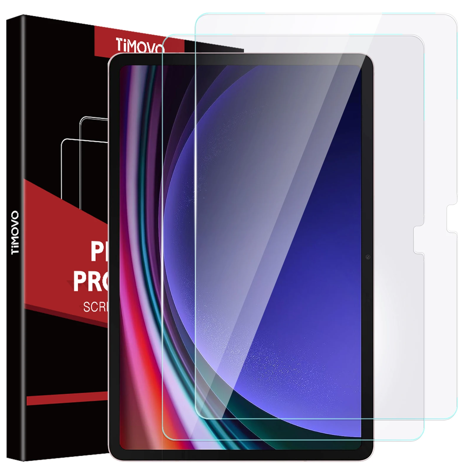 Pellicola Salvaschermo In Confezione Da 2 Per Samsung Galaxy Tab S9 Fe/Galaxy Tab S9 2023/Galaxy Tab S8/Galaxy Tab S7, Vetro Temperato, High Rescon