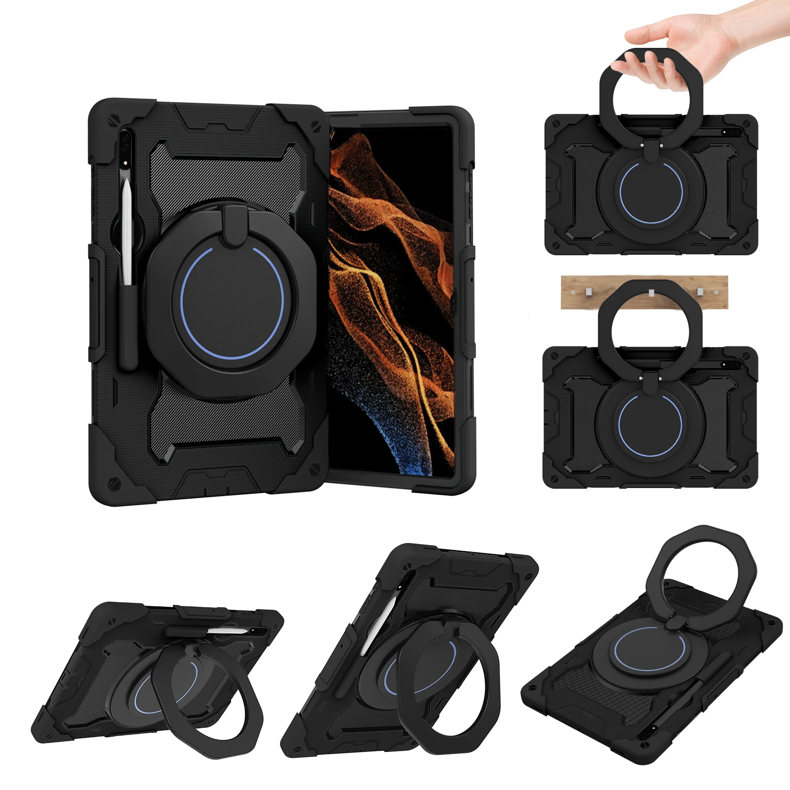 Custodia Antiurto Per Samsung Galaxy Tab S8 Ultra 14.6 "Custodia Per Tablet Per Galaxy Tab S8 Custodia Ultra 14.6" Funda