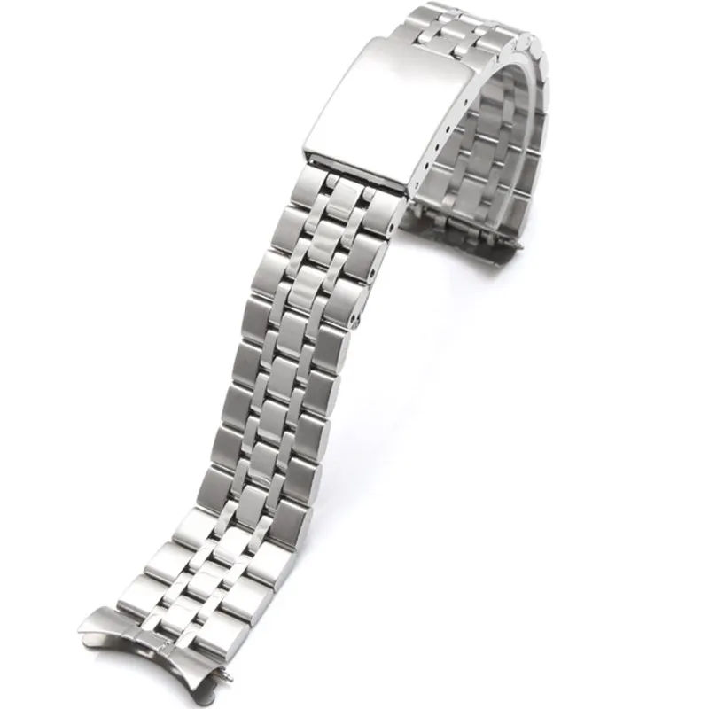 Cinturini Per Bracciali In Acciaio Inossidabile Da 17Mm 19Mm Cinturino Di Ricambio Per Estremità Curva Jubilee Vintage Adatto Per Orologi Tudor Tudo S
