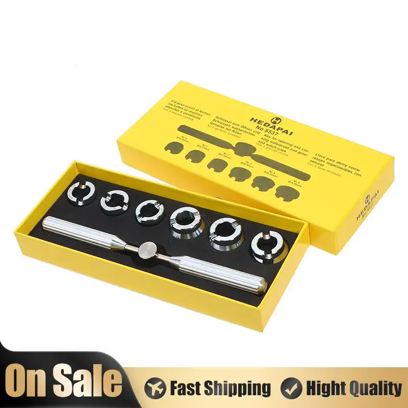 1Set 5537 Watch Back Opener Dies Kit Watch Case Cover Strumenti Più Vicini Per Rlx Tudor Watch Repair Watchmaker Tools