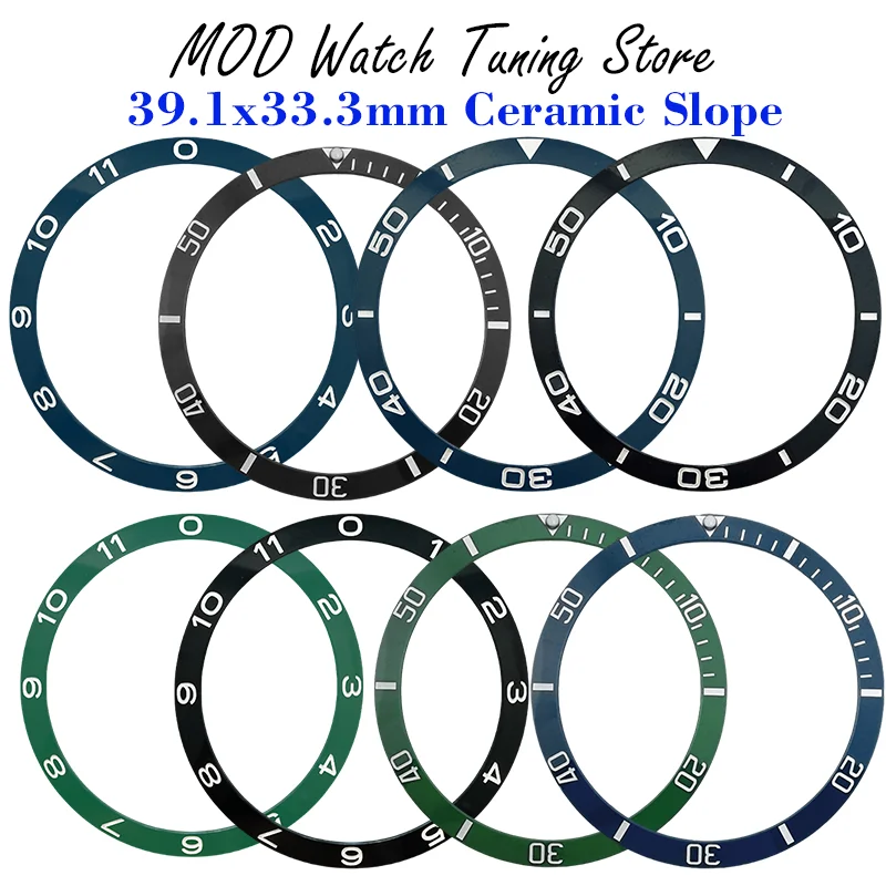 Inserto Per Lunetta In Ceramica Da 39.1*33.3Mm Per Tudor Pelagos Lhd Fxd Seiko Parti Della Cassa Dell'Orologio Da Uomo Custodia Per Orologi Da Immersi