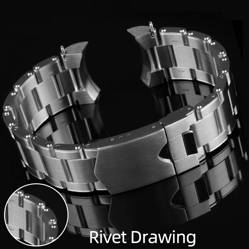 Cinturino In Acciaio Massiccio 22Mm Per Cinturino In Acciaio Seiko Serie Abalone Turtle Srpa21 Srp777 Srpc25 Srp773 Bracciale