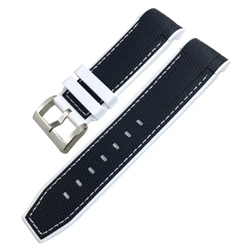 Pcavo Nuovo Cinturino In Gomma Naturale 22Mm 23Mm Per Cinturino Tudor Black Bay Bronze Two Tone Wristband Cinturino In Silicone Morbido Gratuito