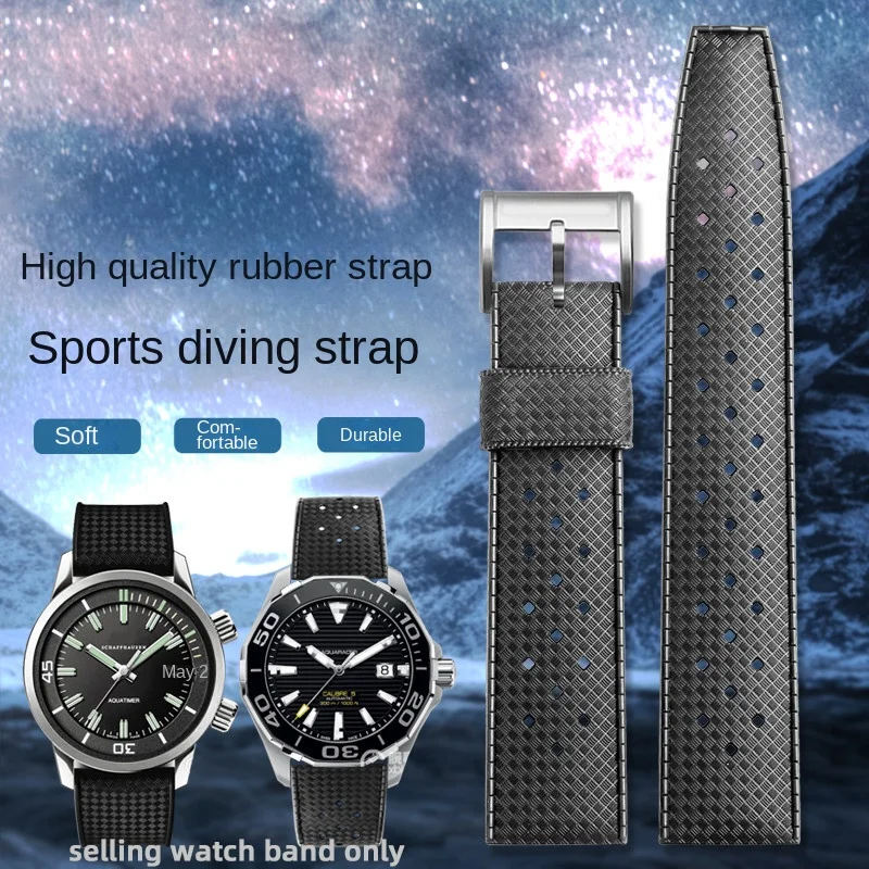 20 22Mm Cinturino Subacqueo Universale Per Tag Heuer Citizen Iwc Watch Tudor Tissot Oris Cinturino Sportivo Con Catena In Gomma Replica