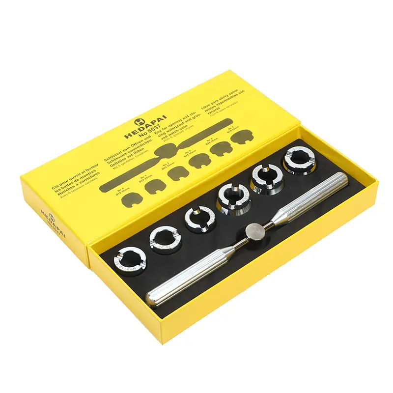 1Set 5537 Watch Back Opener Dies Kit Watch Case Cover Strumenti Più Vicini Per Rlx Tudor Watch Repair Watchmaker Tools