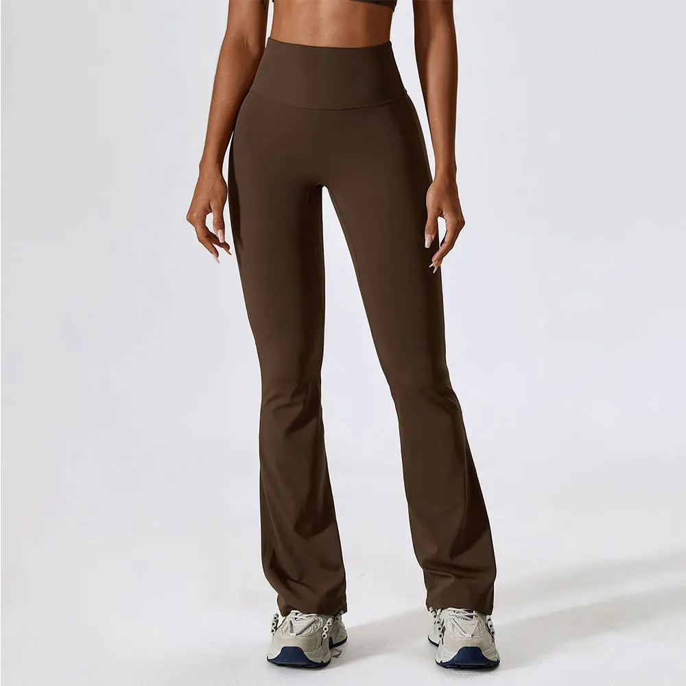 Leggings Svasati Pantaloni Da Yoga Pantaloni A Gamba Larga A Vita Alta Da Donna Palestra Fitness Sport Pantaloni Svasati Neri Pantaloni Da Ballo Latin