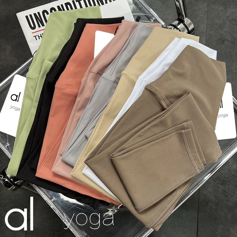 Al Elastic Hip Lifting Sport Workout Pants Vita Pantaloni Attillati Da Yoga Pantaloni Vestiti Per Le Donne Set Ropa Deportiva Mujer Leggings
