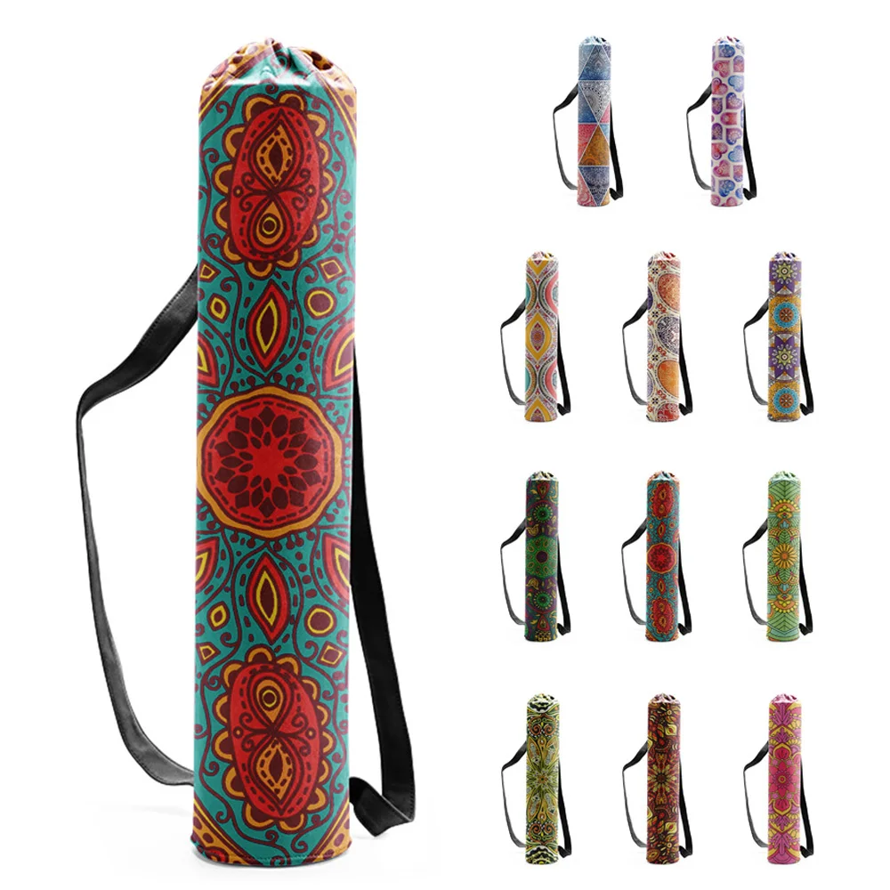 Fashion Yoga Mat Bag Canvas Yoga Bag Easy Carry Yoga Zaino Dance Sports Gym Mat Cover Zaino Sportivo Fit La Maggior Parte Delle Dimensioni Mats 2023