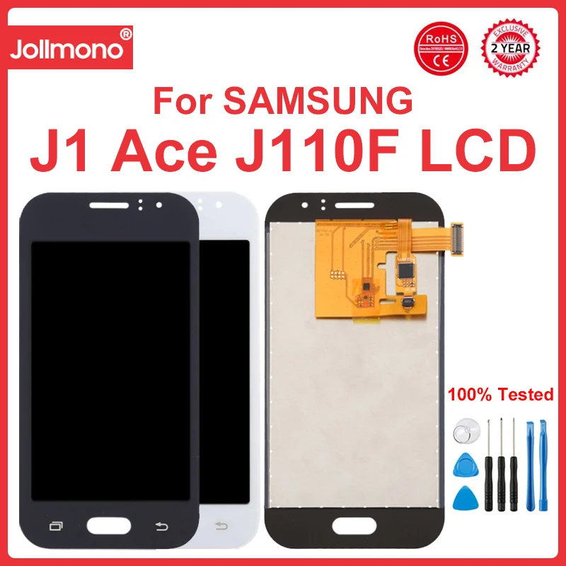 Lcd J110 Testato Al 100% Per Samsung Galaxy J1 Ace Display Lcd Touch Screen Digitizer Assembly Per Samsung J110 J110H J110F J110M