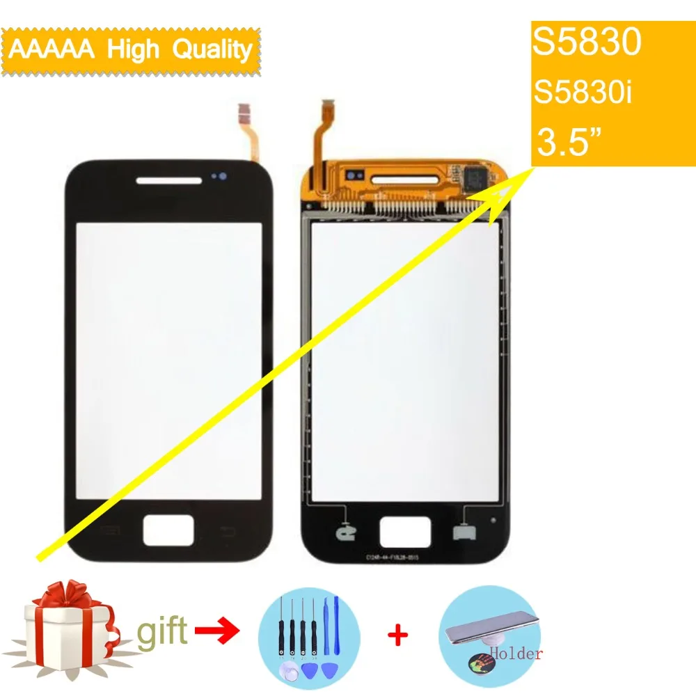 Per Samsung Galaxy Ace S5830 S5830I Gt-S5830 Touch Screen Pannello Sensore Digitizer Vetro Anteriore Lente Esterna Touchscreen