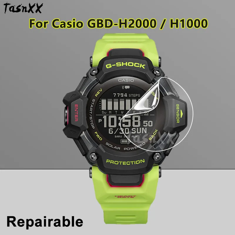 Pellicola Salvaschermo Ultra Trasparente Per Casio Gbd-H2000 Gbd-H1000 Smart Watch Soft Tpu Pellicola Idrogel Riparabile-Vetro Non Temperato