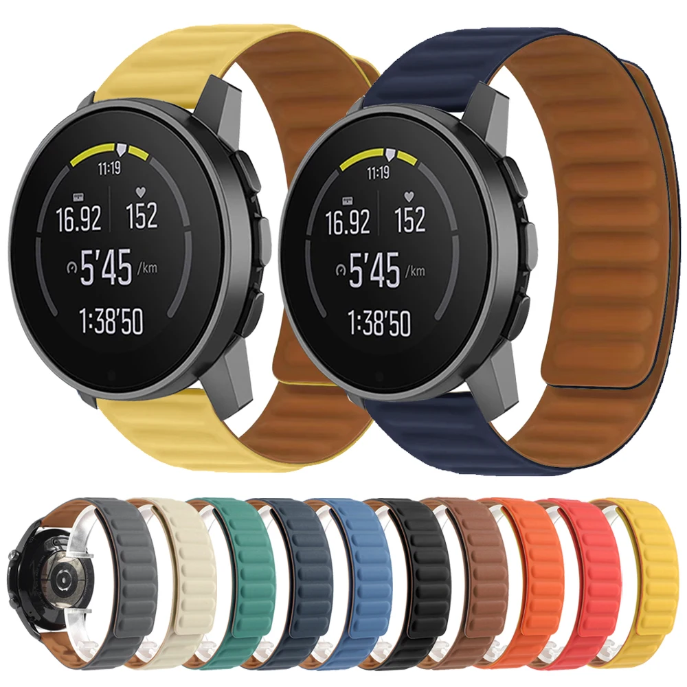 Cinturino In Silicone Per Suunto 9 Peak Pro/Suunto 5 Peak/Suunto 3 Cinturino 20 22Mm Per Cinturino Magnetico Huawei Gt 3/2 Pro