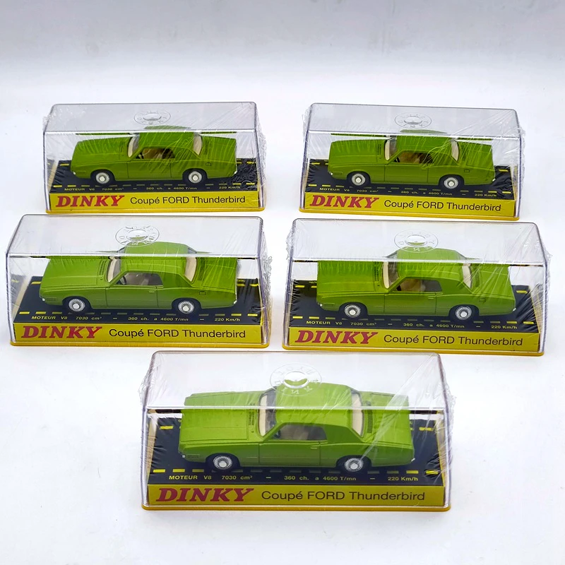Lotto Di 5 Pezzi 1/43 Atlas Dinky Toys 1419 Coupé Ford Thunderbird Modellini Auto