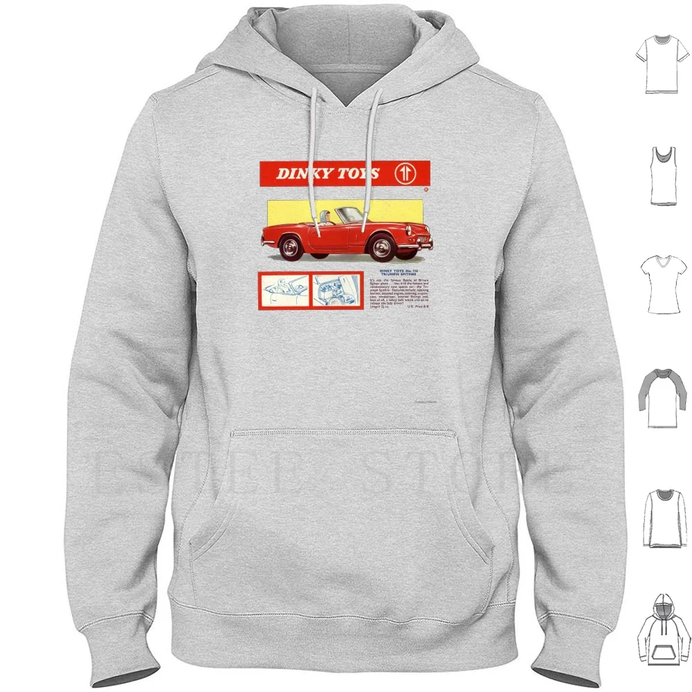 Spitfire Felpa Con Cappuccio Manica Lunga Spitfire Tr7 Pagoda Ite Sprint Dinky Corgi Pressofuso Pressofuso Giocattoli Giocattolo Automobili Auto Class