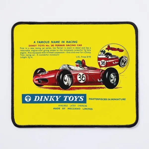 Dinky Toy Racing Car Advertt Mouse Pad Tastiera Mens Desk Printing Pc Table Anime Gaming Gamer Play Mousepad Mat Tappeto Computer